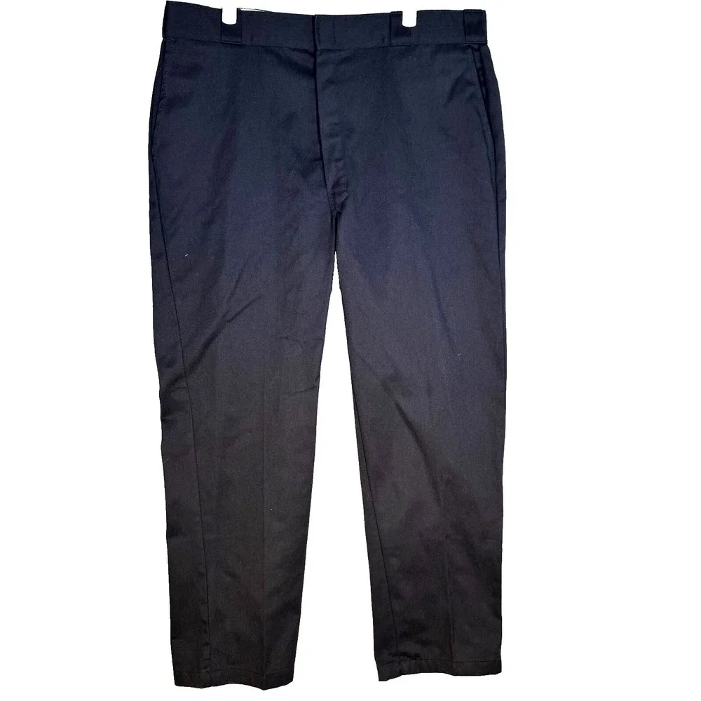 Dickies Work Pants Mens 40x32 Black High Rise Straight Original Workwear
